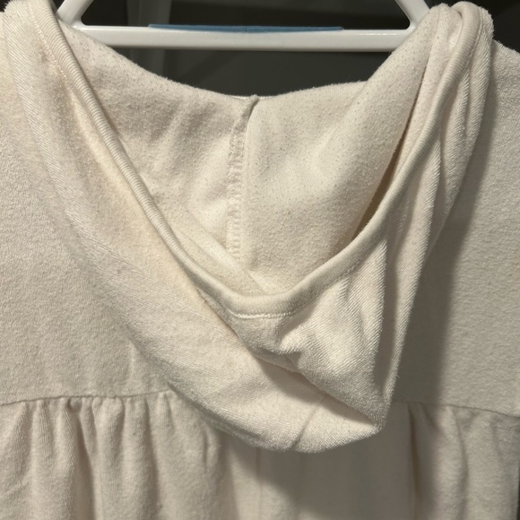 OP White Terrycloth Hooded Swim Coverup - Picture 5 of 9